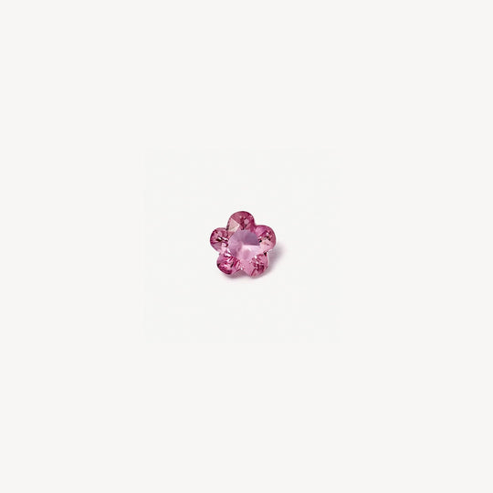 Pink floral gemstone