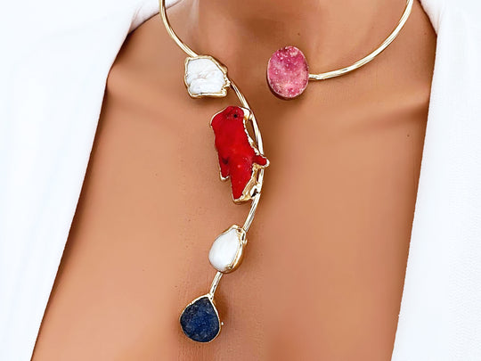 aramele.com/collections/necklaces/products/artisan-gold-plated-red-coral-statement-choker-necklace-unique-open-collar-design-copy