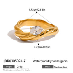 Oval Zircon Twist Band preview