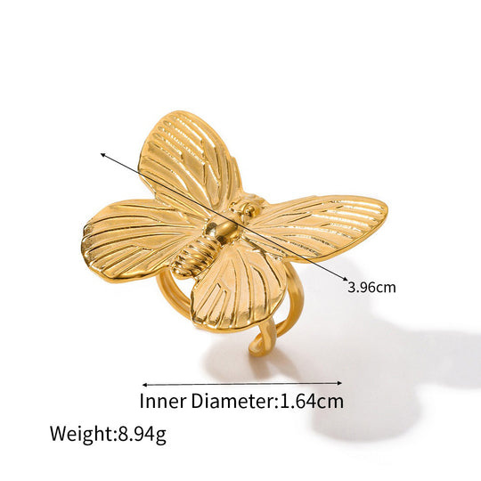Alternate view of Flower-shaped gemstone-set ring