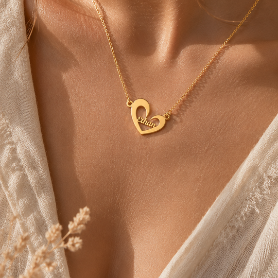 Personalized Name Necklace | Custom Letter Pendant in Gold & Silver