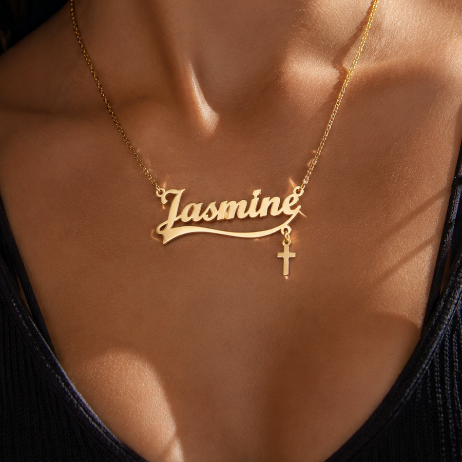 Personalized Name Necklace | Stainless Steel Nameplate Pendant