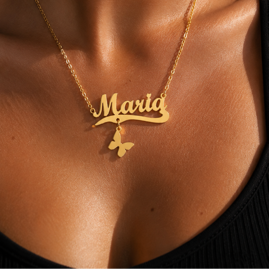 Personalized Name Necklace | Stainless Steel Nameplate Pendant