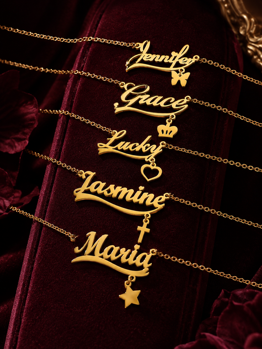 Personalized Name Necklace | Stainless Steel Nameplate Pendant