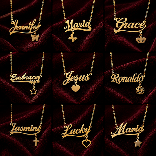 Personalized Name Necklace | Stainless Steel Nameplate Pendant