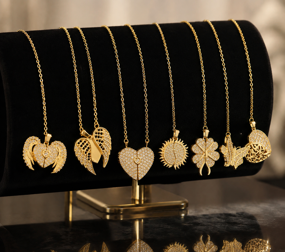 Personalized Engraved Heart Pendant Necklace | Hidden Message | Gold, Silver & Rose Gold