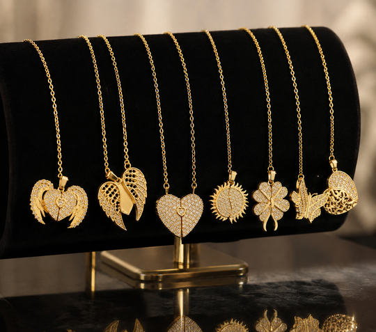 Personalized Engraved Heart Pendant Necklace | Hidden Message | Gold, Silver & Rose Gold