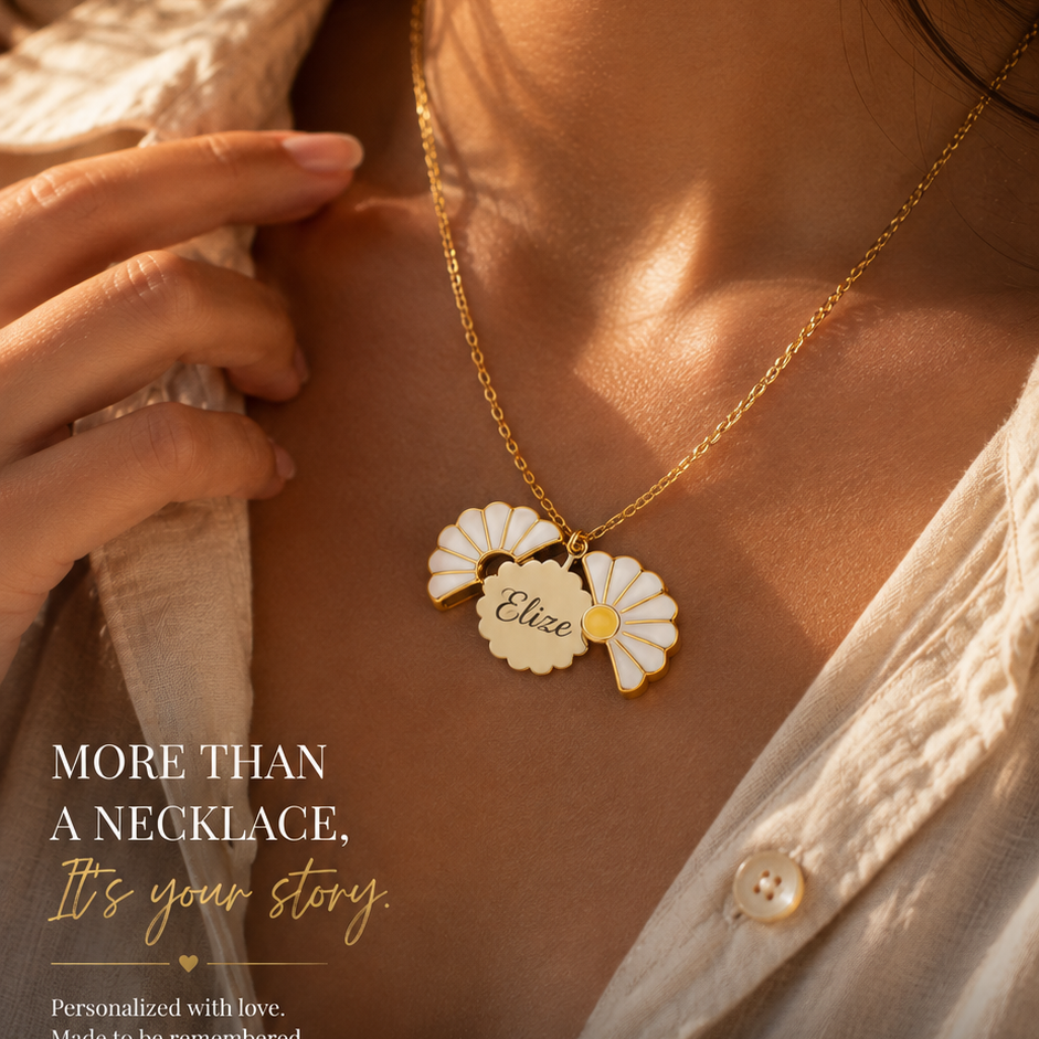 Personalized Engraved Heart Pendant Necklace | Hidden Message | Gold, Silver & Rose Gold