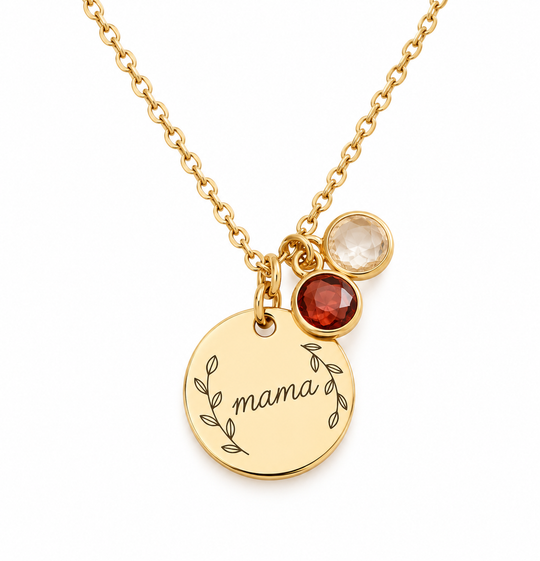 【S925 Silver】Luxury necklace with birthstone and customizable name design