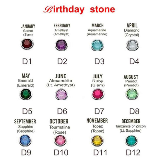 Atoztide Personalized Custom Name Necklace Stainless Steel Birthstone Family LifeTree for Women Letter Mother Kids Jewelry Gift