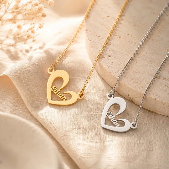 Personalized Name Necklace | Custom Letter Pendant in Gold & Silver