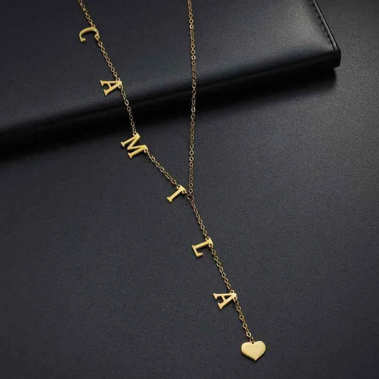 365 New Arrival Trendy Multiple Name Letters Necklace For Women Stainless Steel Personalized Charming Choker Girls Birthday Gift