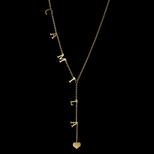 Personalized Name Letter Necklace – Stainless Steel | Gold, Rose Gold & Silver