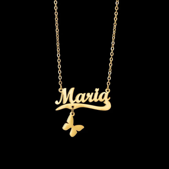Personalized Name Necklace | Stainless Steel Nameplate Pendant