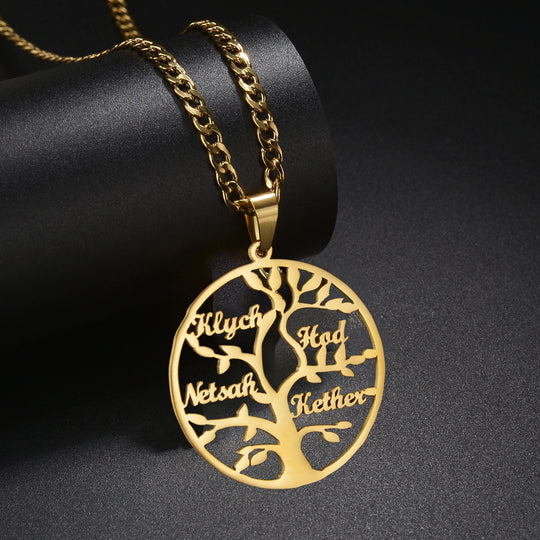 Custom Name Pendant Necklace | Personalized Stainless Steel