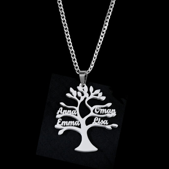 Custom Name Pendant Necklace | Personalized Stainless Steel