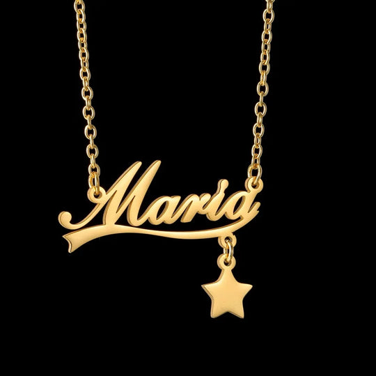 Personalized Name Necklace | Stainless Steel Nameplate Pendant