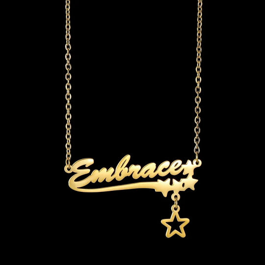 Personalized Name Necklace | Stainless Steel Nameplate Pendant