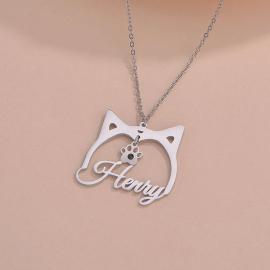 Personalized Name Necklace with Animal Pendant – Gold, Silver & Rose Gold