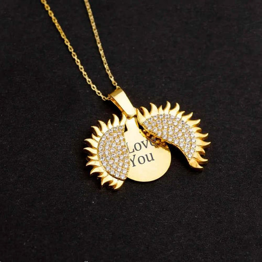 Atoztide Engrave Name Heart Necklace Personalized Hidden Message Stainless Steel Jewelry Pendant for Women Chain Birthday Gift