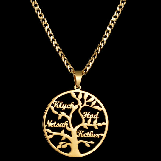 Custom Name Pendant Necklace | Personalized Stainless Steel