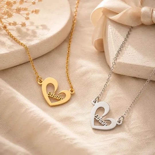 Personalized Name Necklace | Custom Letter Pendant in Gold & Silver