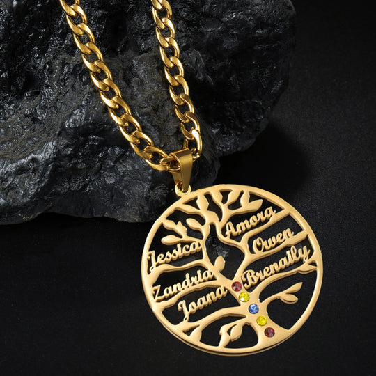 Custom Name Pendant Necklace | Personalized Stainless Steel