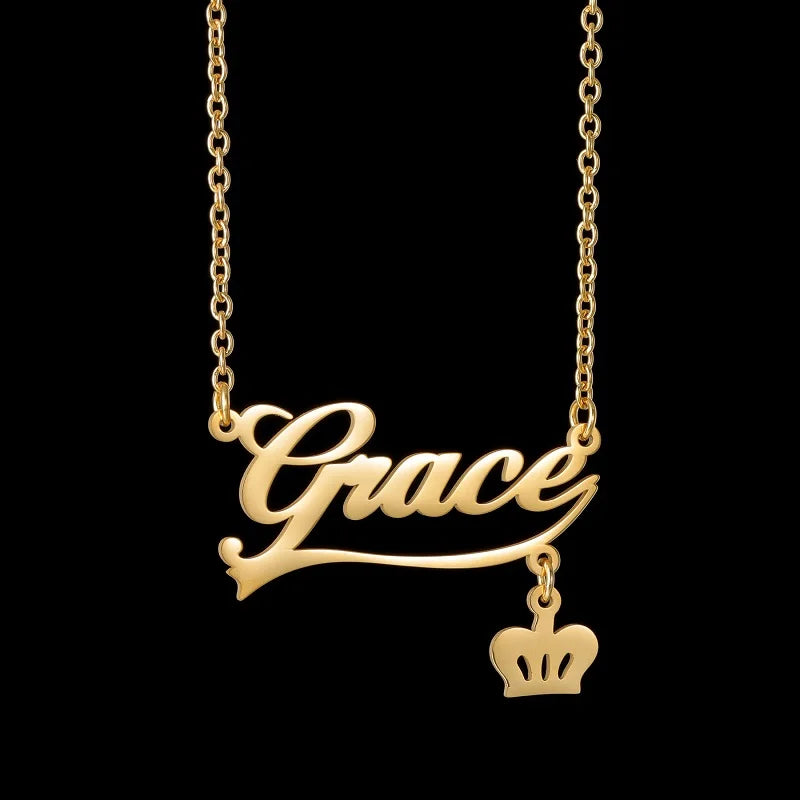 Personalized Name Necklace | Stainless Steel Nameplate Pendant