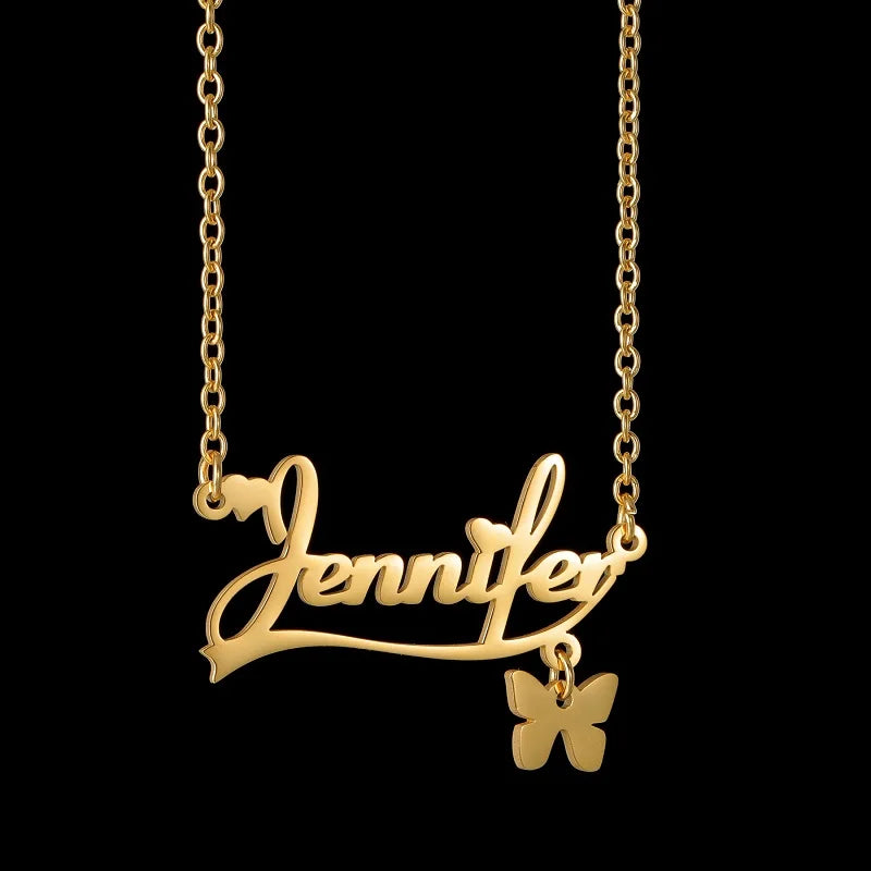 Personalized Name Necklace | Stainless Steel Nameplate Pendant