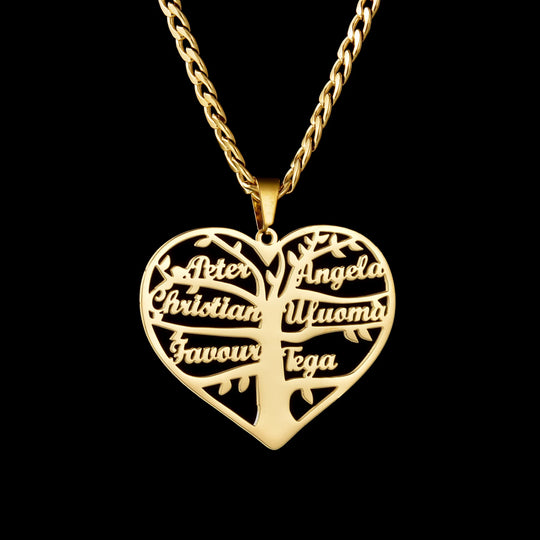 Custom Name Pendant Necklace | Personalized Stainless Steel