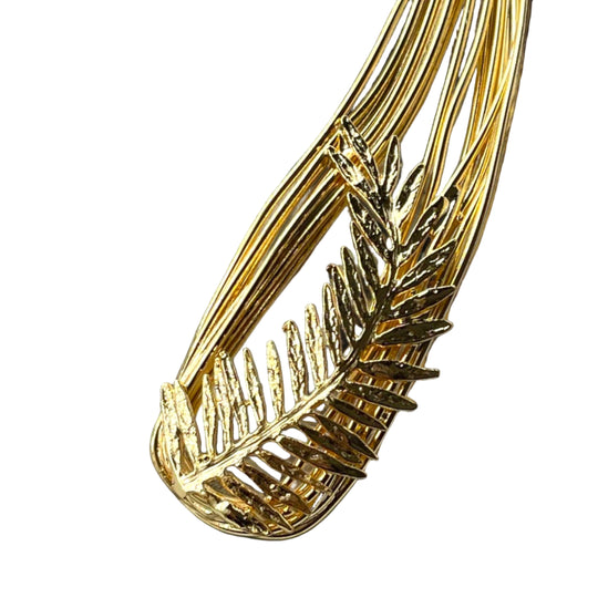 Handmade Gold Plated Open Choker Collar Necklace Bracelet, Handmade In Turkey - Glam Duchess