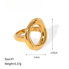 18K Gold Ring 7US preview