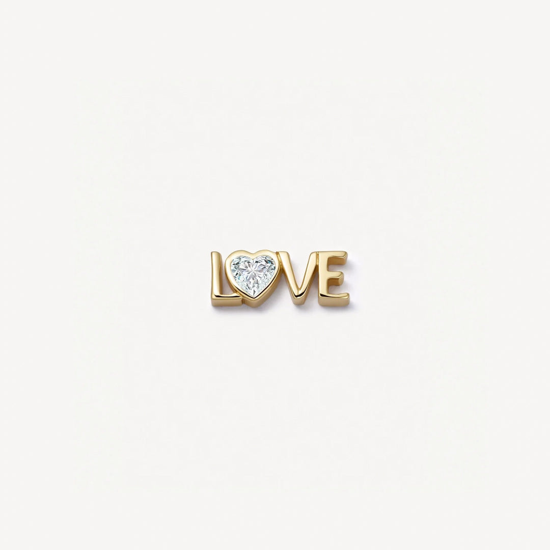 Gold LOVE charm