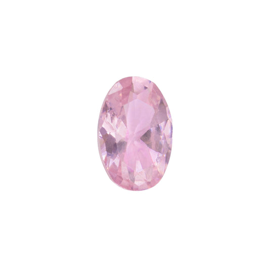 Pink oval gemstone