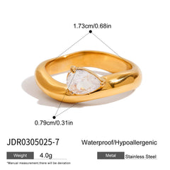 Pear-Cut Zircon Band preview