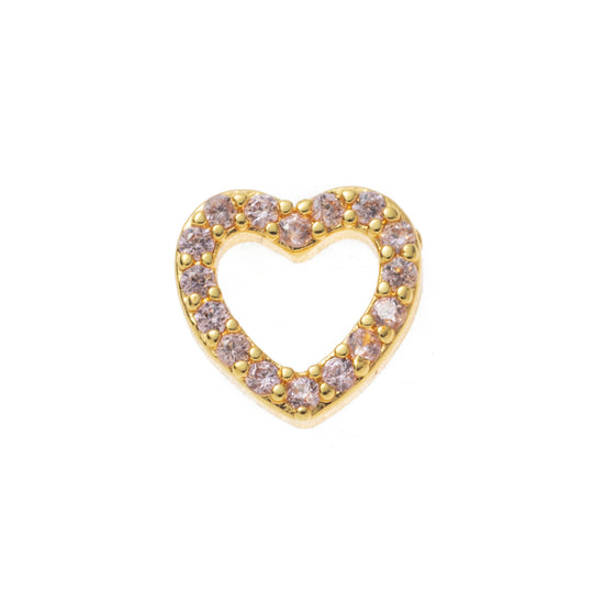 Crystal heart charm