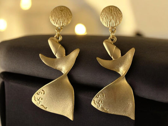 Sufi Dervish Earrings - Handmade 18K Gold-Plated Spiritual Jewelry, Handmade In Turkey - Glam Duchess