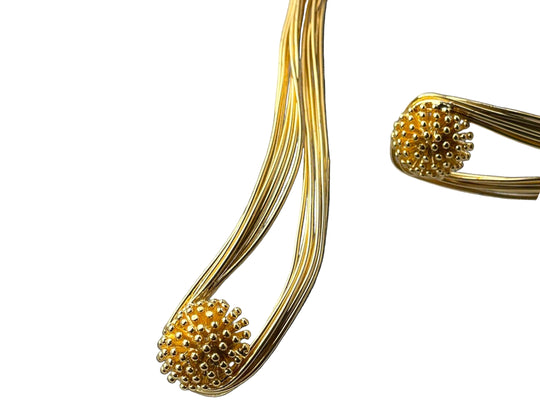 Handmade Gold Plated Open Choker Collar Necklace Bracelet, Handmade In Turkey - Glam Duchess